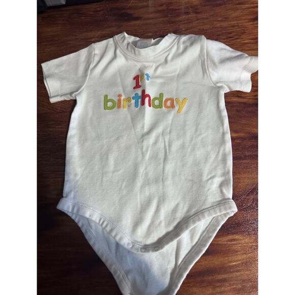 Gymboree Baby Bodysuit – “1st Birthday” One-Piece - Picture 2 of 2